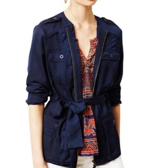 Anthropologie Jackets & Blazers - Anthropologie HeiHei navy utility jacket size M